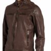 BE EDGY Beeduard Lederjacke Herren, Braun