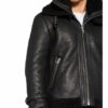 BE EDGY Bemio Lederjacke Herren, Schwarz