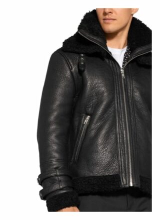 BE EDGY Bemio Lederjacke Herren, Schwarz
