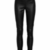 BE EDGY Besasi Lederleggings Damen, Schwarz