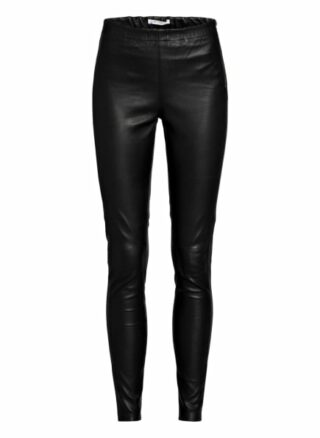 BE EDGY Besasi Lederleggings Damen, Schwarz