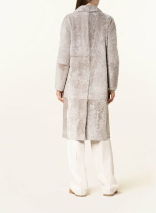 BENEDETTA NOVI Echtfell-Mantel Damen, Beige