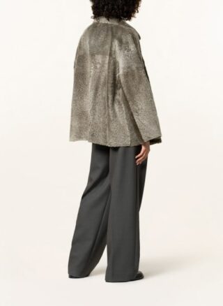 BENEDETTA NOVI Lammfelljacke Damen, Grün