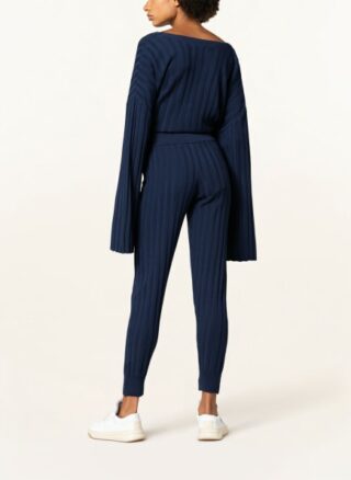 BLACK PALMS THE LABEL Josy Strickhose Damen, Blau
