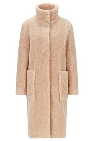 BOSS C_cetedy Fellmantel Damen, Beige