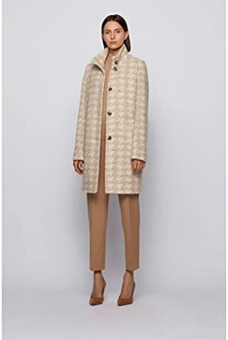 BOSS C_cochilly Wollmantel Damen, Beige