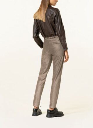 BRAX Morris Lederhose Damen, Beige