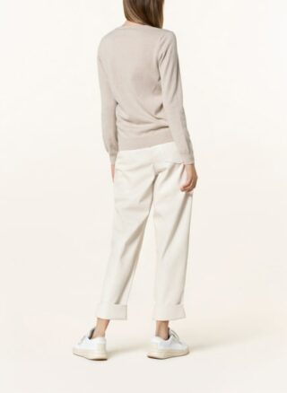 BRUNELLO CUCINELLI Cashmere-Pullover Damen, Weiß