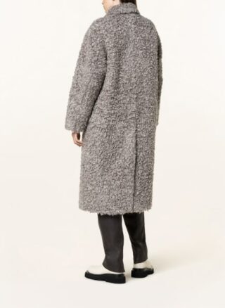 BRUNELLO CUCINELLI Kunstfell-Mantel Damen, Braun