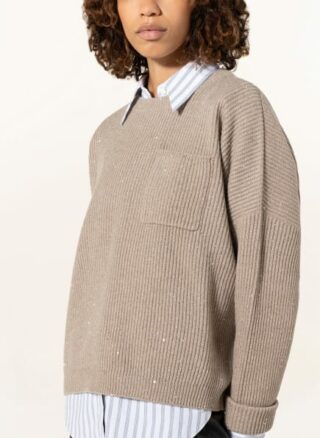 BRUNELLO CUCINELLI Pullover Damen, Braun