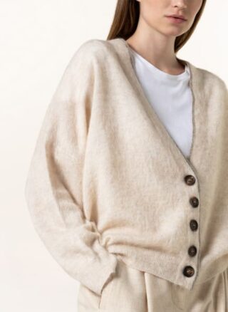 BRUNELLO CUCINELLI Strickjacke Damen, Weiß