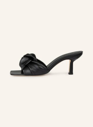 BY FAR Lana Riemchensandalen Damen, Schwarz