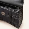 Balenciaga Bag Hourglass Mini Geldbörse Damen, Schwarz