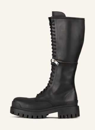 Balenciaga Boots Master Biker Boots Damen, Schwarz