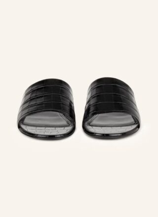 Balenciaga Box Pantoletten Damen, Schwarz