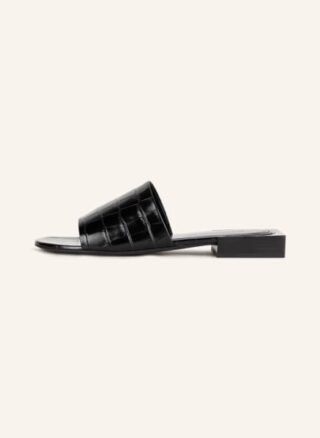 Balenciaga Box Pantoletten Damen, Schwarz