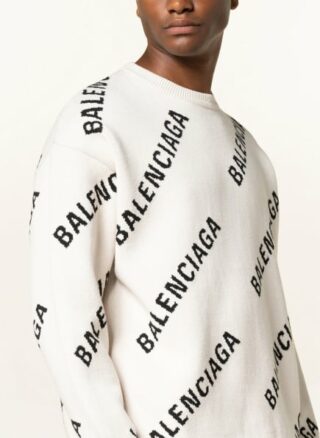 Balenciaga Cashmere-Pullover Herren, Weiß