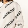 Balenciaga Cropped-Pullover Damen, Weiß