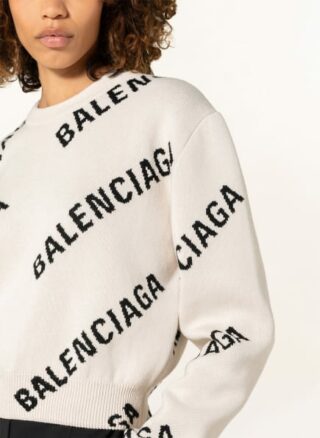 Balenciaga Cropped-Pullover Damen, Weiß