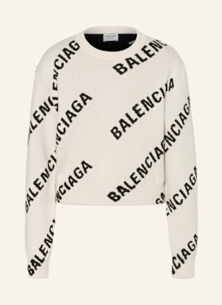 Balenciaga Cropped-Pullover Damen, Weiß