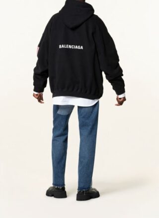 Balenciaga Hoodie Herren, Schwarz