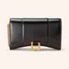 Balenciaga Hourglass Mini Geldbörse Damen, Schwarz