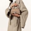 Balenciaga Hourglass S Handtasche Damen, Beige