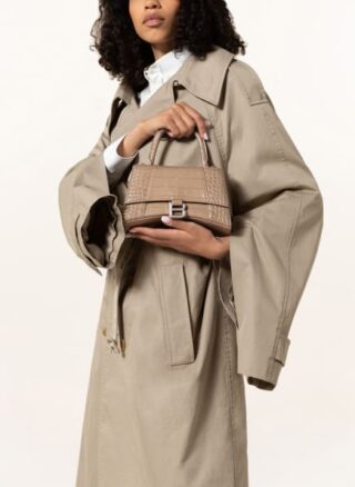 Balenciaga Hourglass S Handtasche Damen, Beige