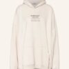 Balenciaga Oversized-Hoodie Damen, Weiß