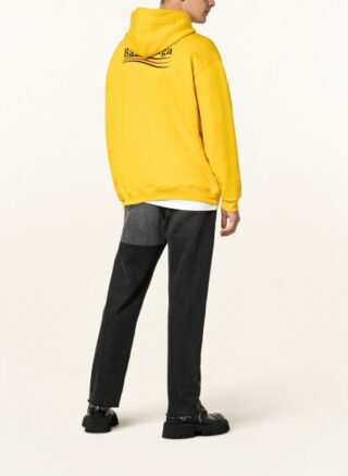 Balenciaga Oversized-Hoodie Herren, Gelb
