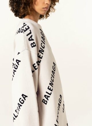 Balenciaga Oversized-Pullover Damen, Weiß