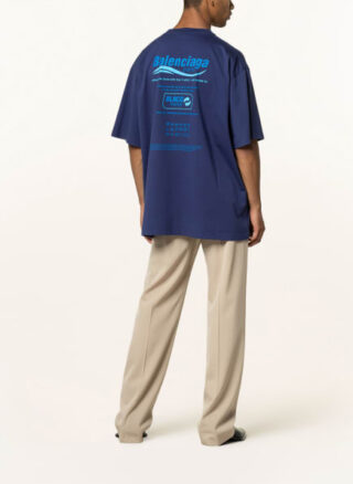 Balenciaga Oversized-Shirt Herren, Blau