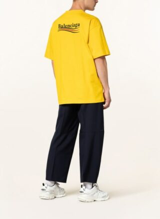 Balenciaga Oversized-Shirt Herren, Gelb