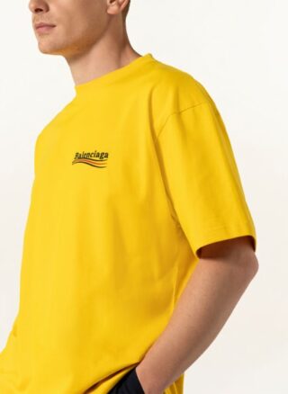 Balenciaga Oversized-Shirt Herren, Gelb