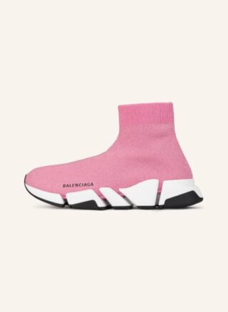 Balenciaga Speed 2.0 Hightop-Sneaker Damen, Pink