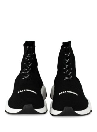 Balenciaga Speed 2.0 Lace-Up Hightop-Sneaker Herren, Schwarz