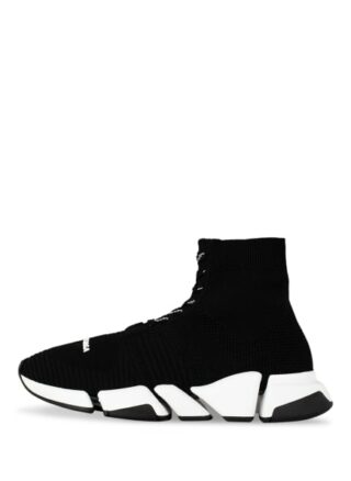 Balenciaga Speed 2.0 Lace-Up Hightop-Sneaker Herren, Schwarz