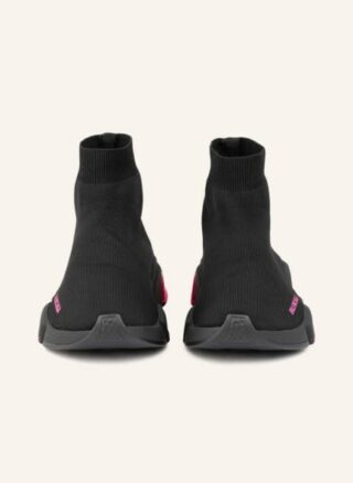 Balenciaga Speed Hightop-Sneaker Damen, Schwarz