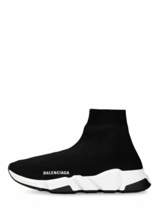 Balenciaga Speed Hightop-Sneaker Damen, Schwarz