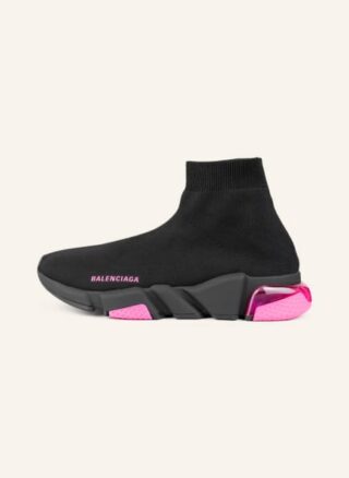 Balenciaga Speed Hightop-Sneaker Damen, Schwarz