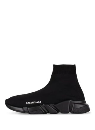 Balenciaga Speed Hightop-Sneaker Damen, Schwarz