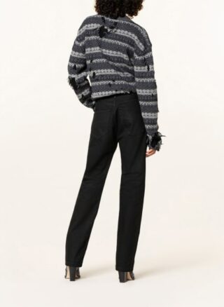 Balenciaga Straight Leg Jeans Damen, Schwarz