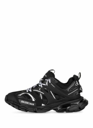 Balenciaga Track Plateau-Sneaker Damen, Schwarz