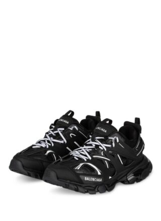Balenciaga Track Plateau-Sneaker Damen, Schwarz