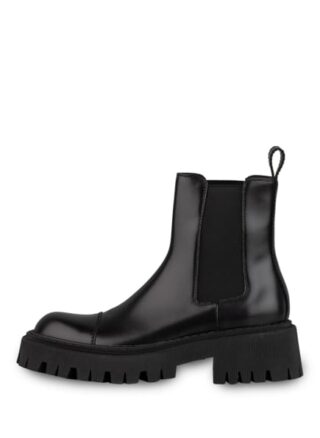 Balenciaga Tractor Biker Boots Damen, Schwarz