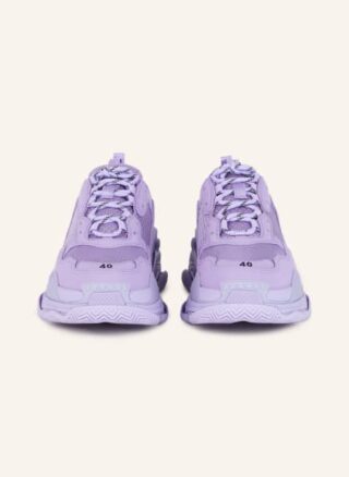 Balenciaga Triple S Plateau-Sneaker Damen, Lila