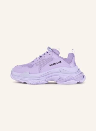 Balenciaga Triple S Plateau-Sneaker Damen, Lila