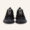 Balenciaga Triple S Plateau-Sneaker Damen, Schwarz