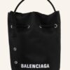 Balenciaga Wheel Beuteltasche Damen, Schwarz