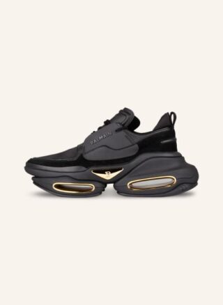 Balmain B-Bold Plateau-Sneaker Damen, Schwarz